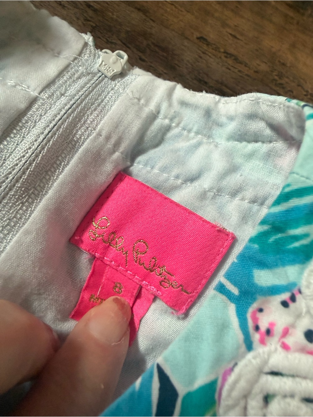 Lilly Pulitzer Adorable Dog Print Dress in Turquoise